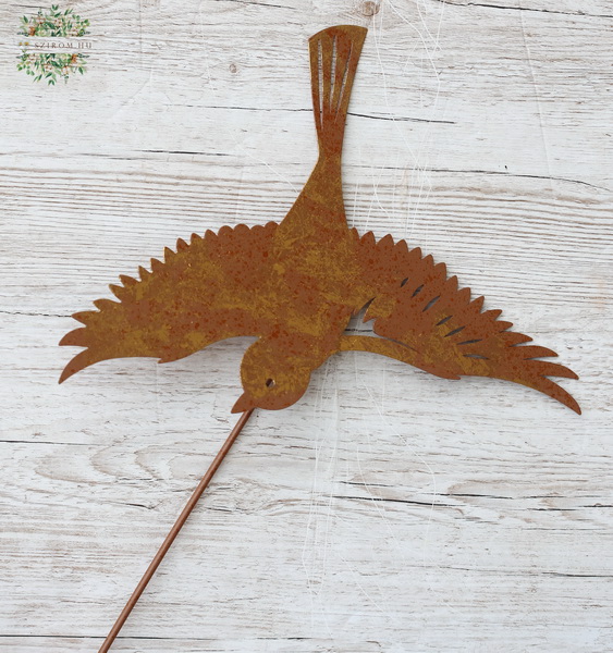 flower delivery Budapest - Rusty bird decoration 90 cm 