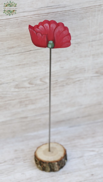 flower delivery Budapest - Wooden poppy 42cm