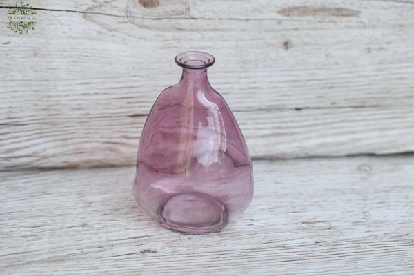 Blumenlieferung nach Budapest - kleine hellviolette asymmetrische Vase (11.5cm)