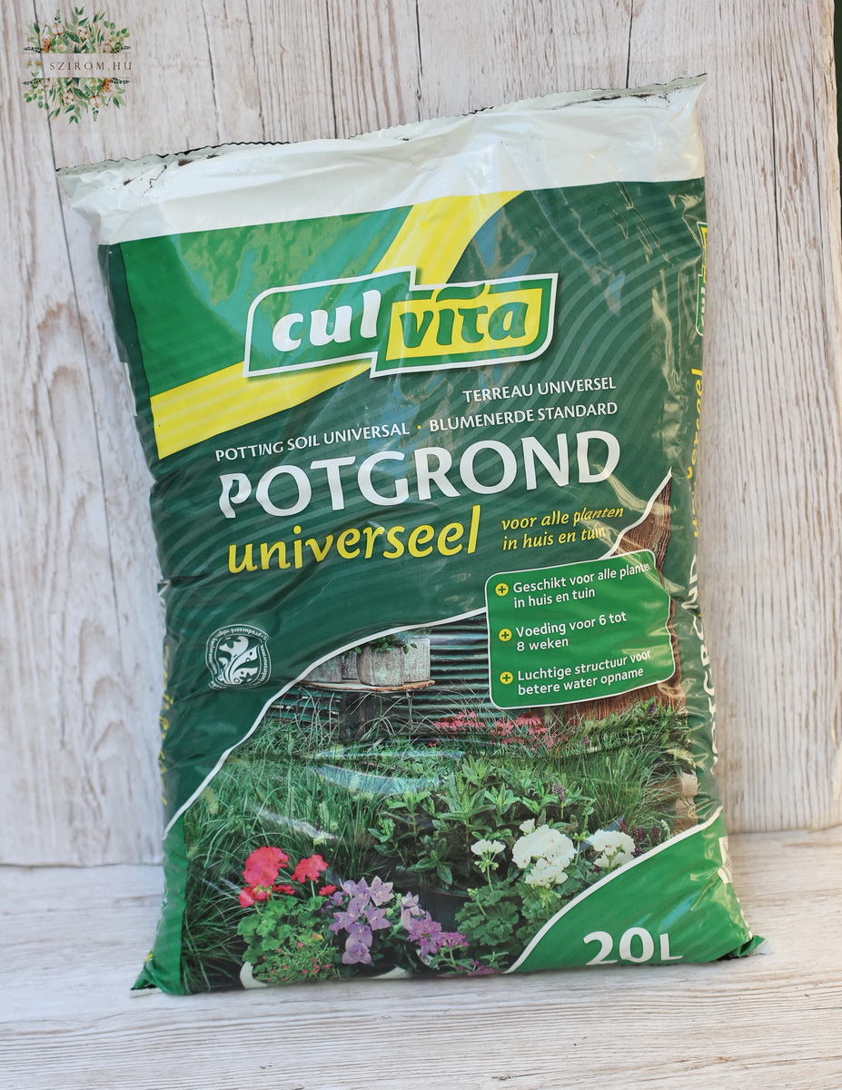 flower delivery Budapest - 20L potting soil