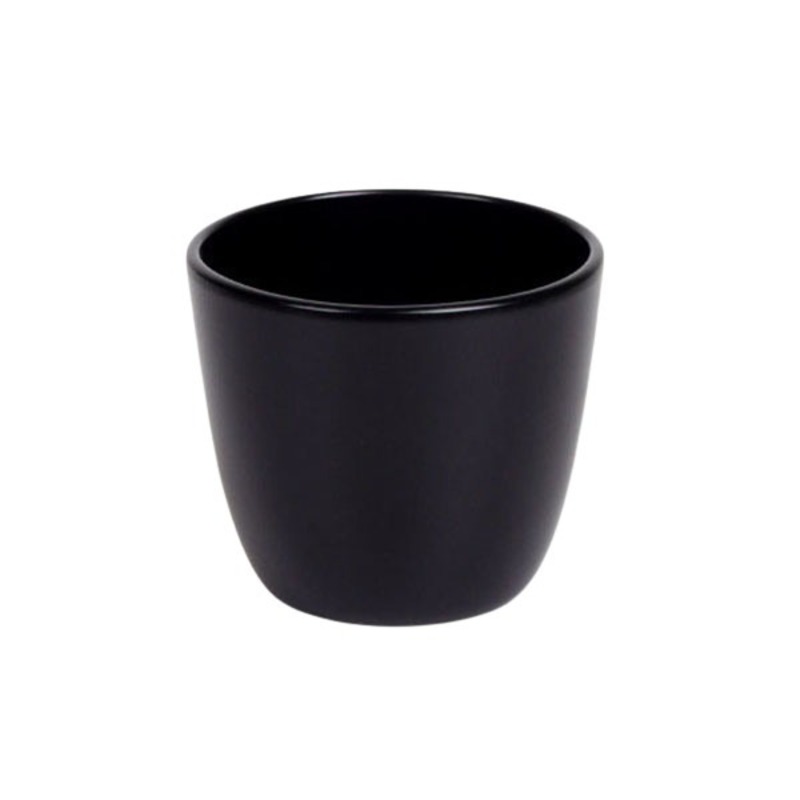 flower delivery Budapest - ceramic pot matt black 35cm