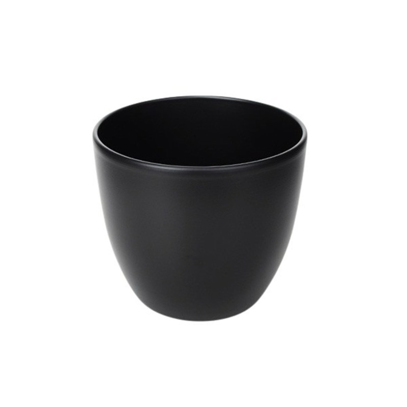 flower delivery Budapest - Ceramic pot matt anthracite 28cm