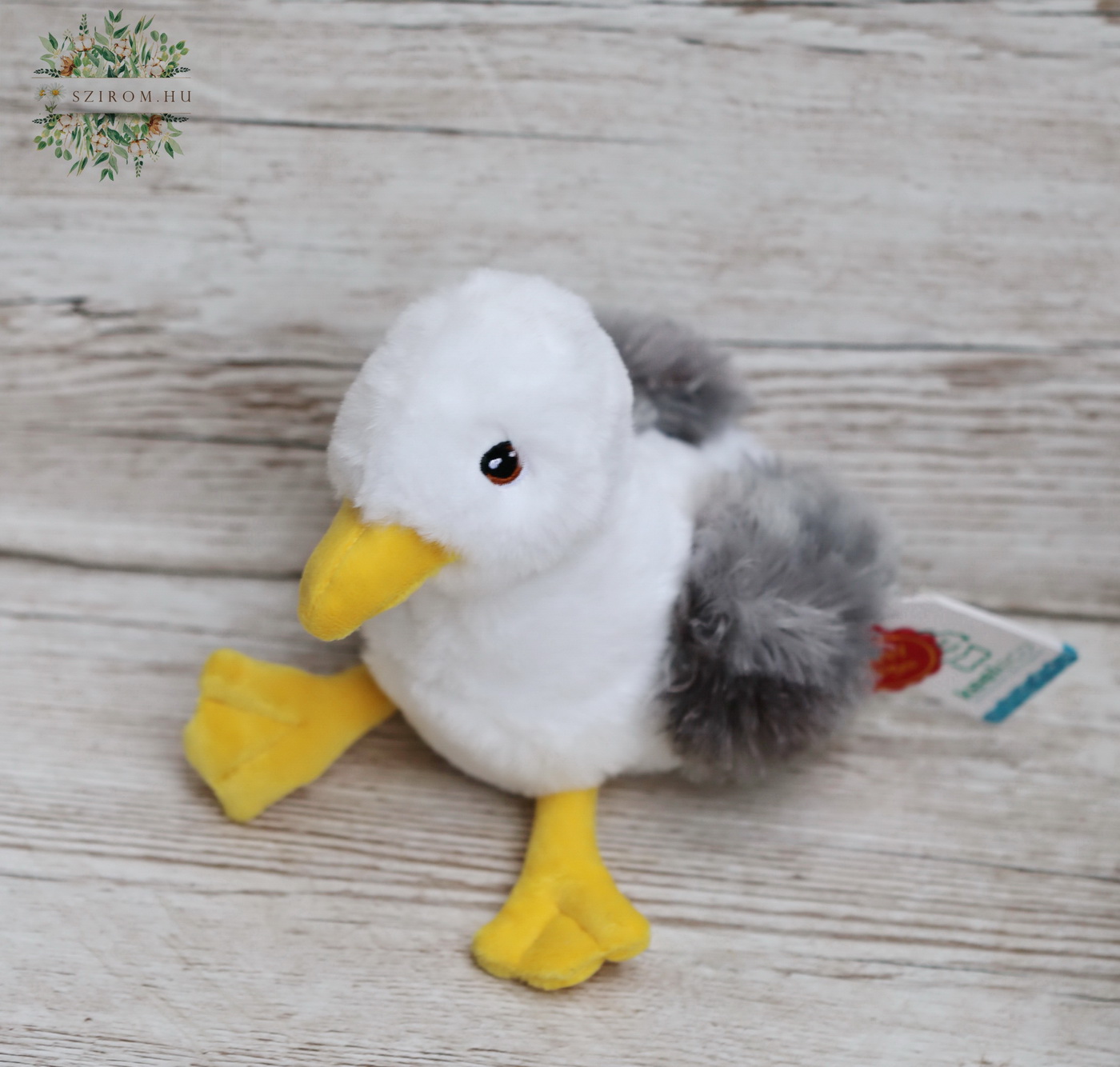 flower delivery Budapest - plush seagull 20cm