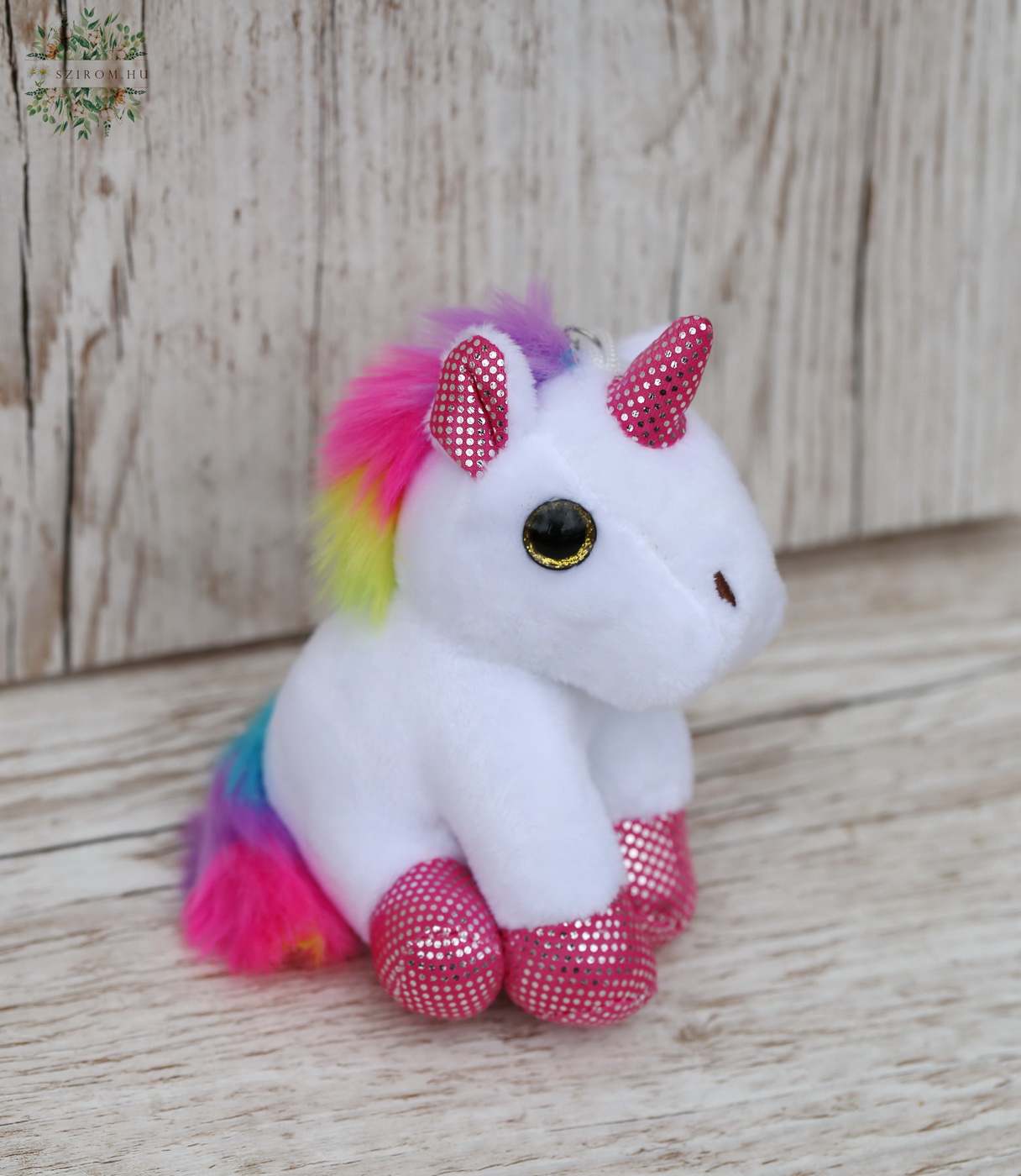 flower delivery Budapest - plush unicorn 11cm