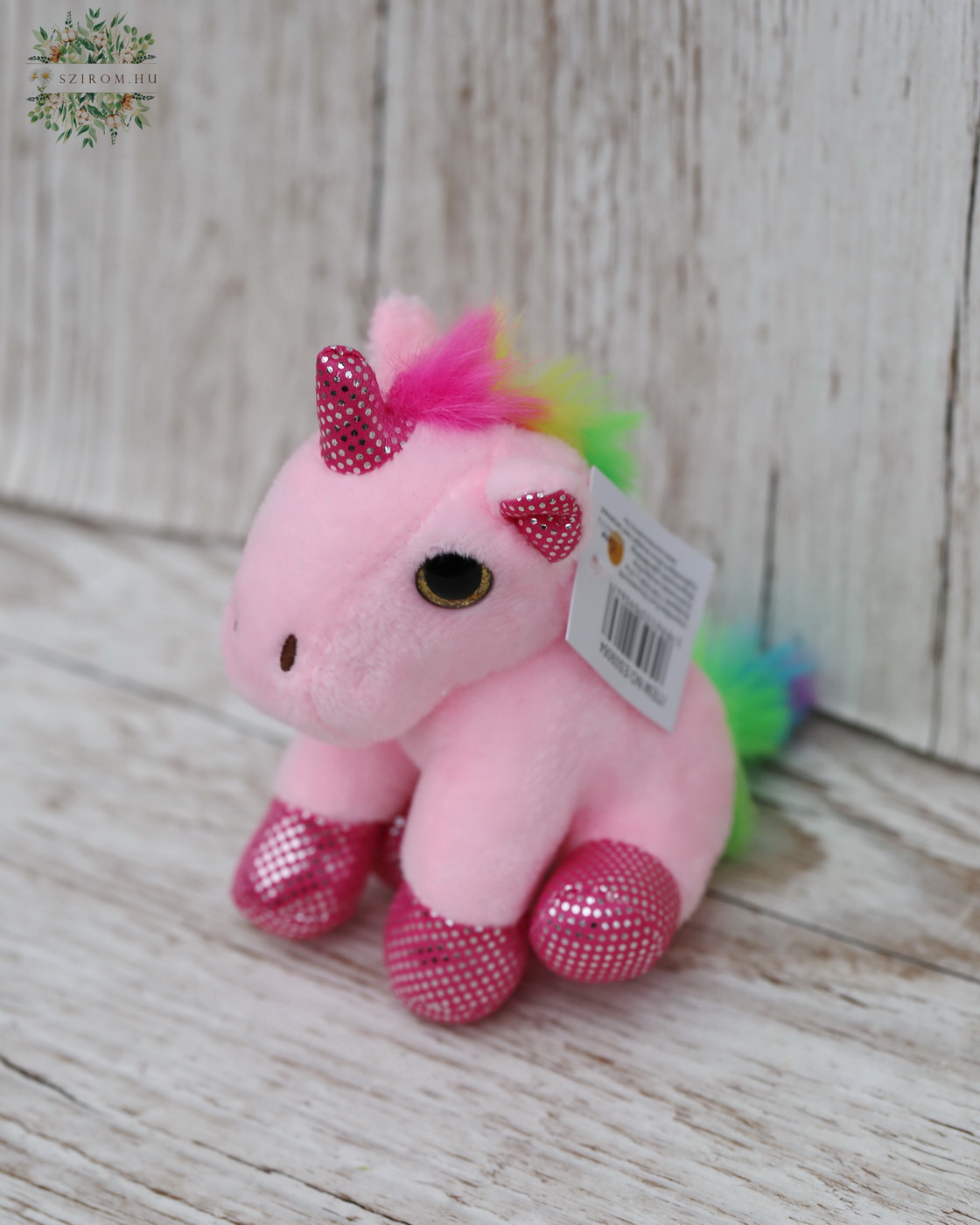 flower delivery Budapest - plush unicorn 11cm