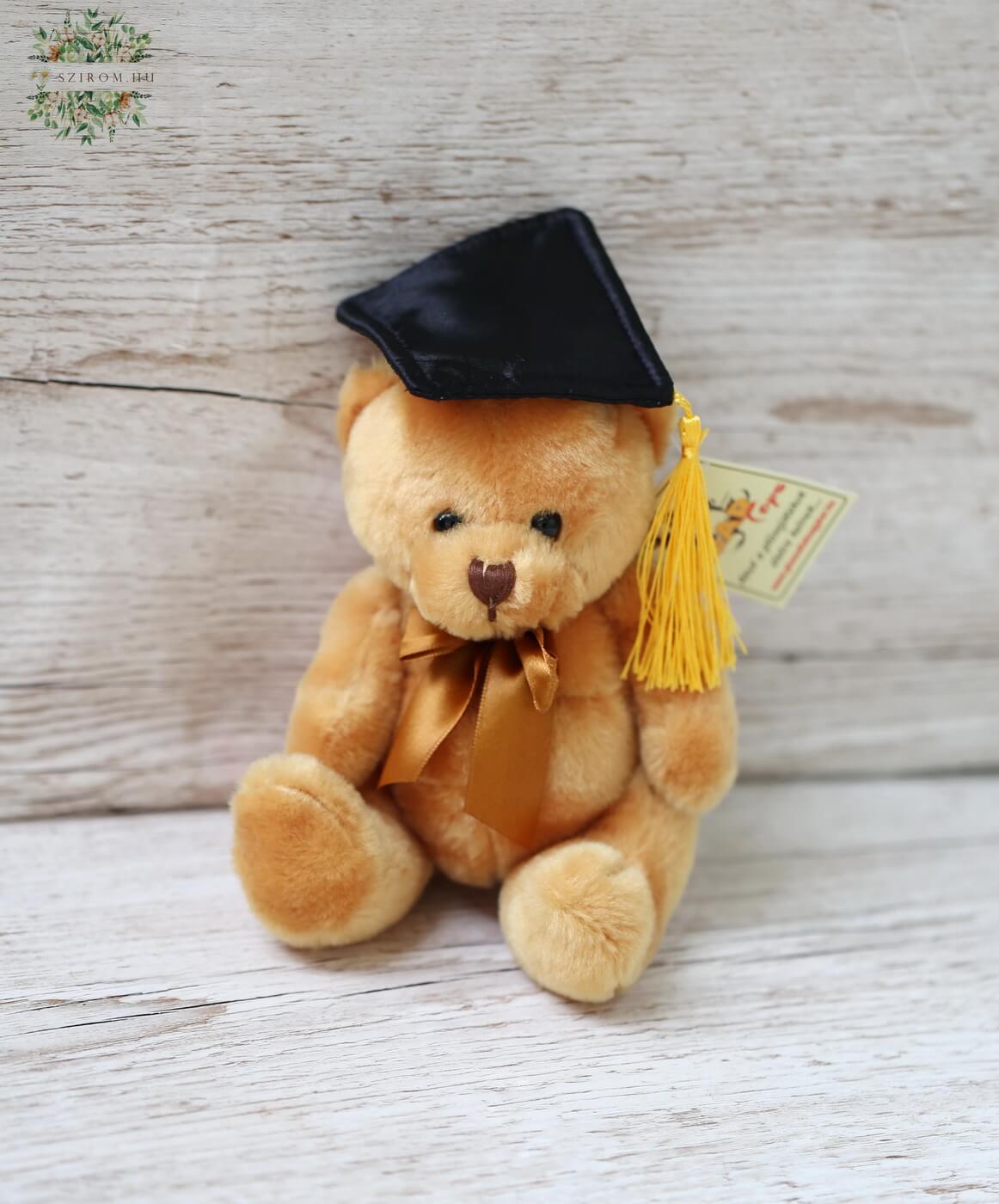 flower delivery Budapest - Graduation teddy plush 14cm