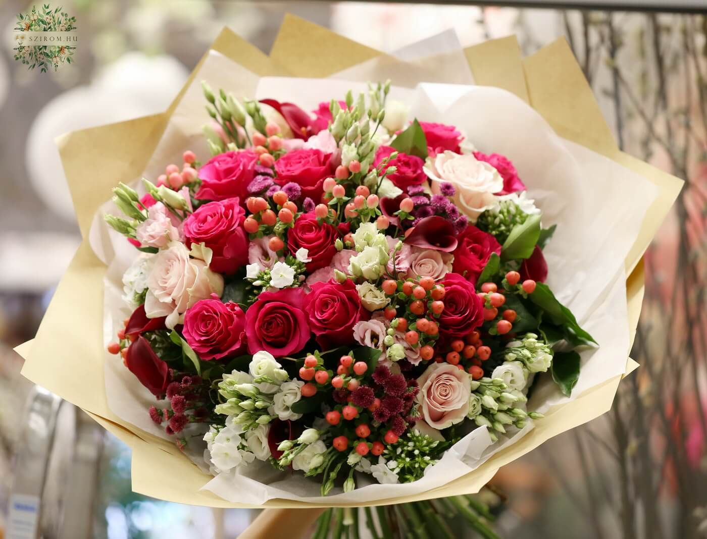 flower delivery Budapest - Pink bouquet