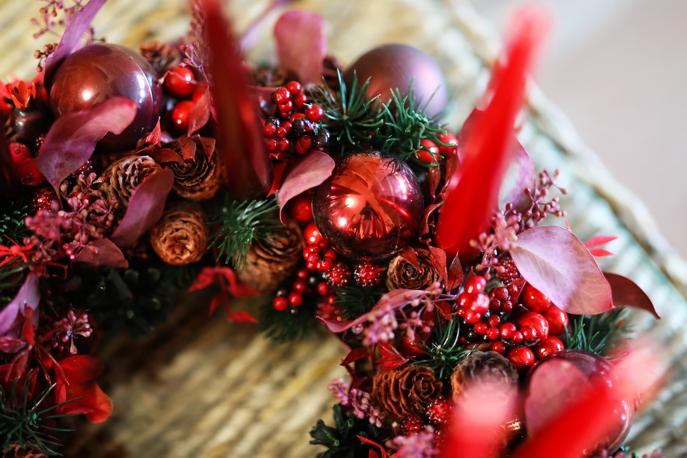 Blumenlieferung nach Budapest - Adventskranz