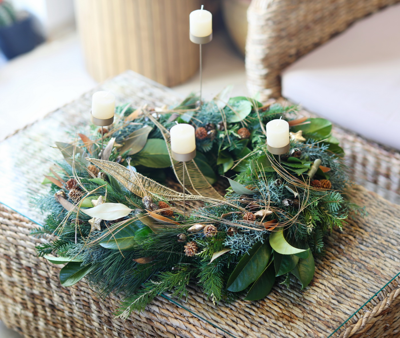 flower delivery Budapest - Advent wreath large