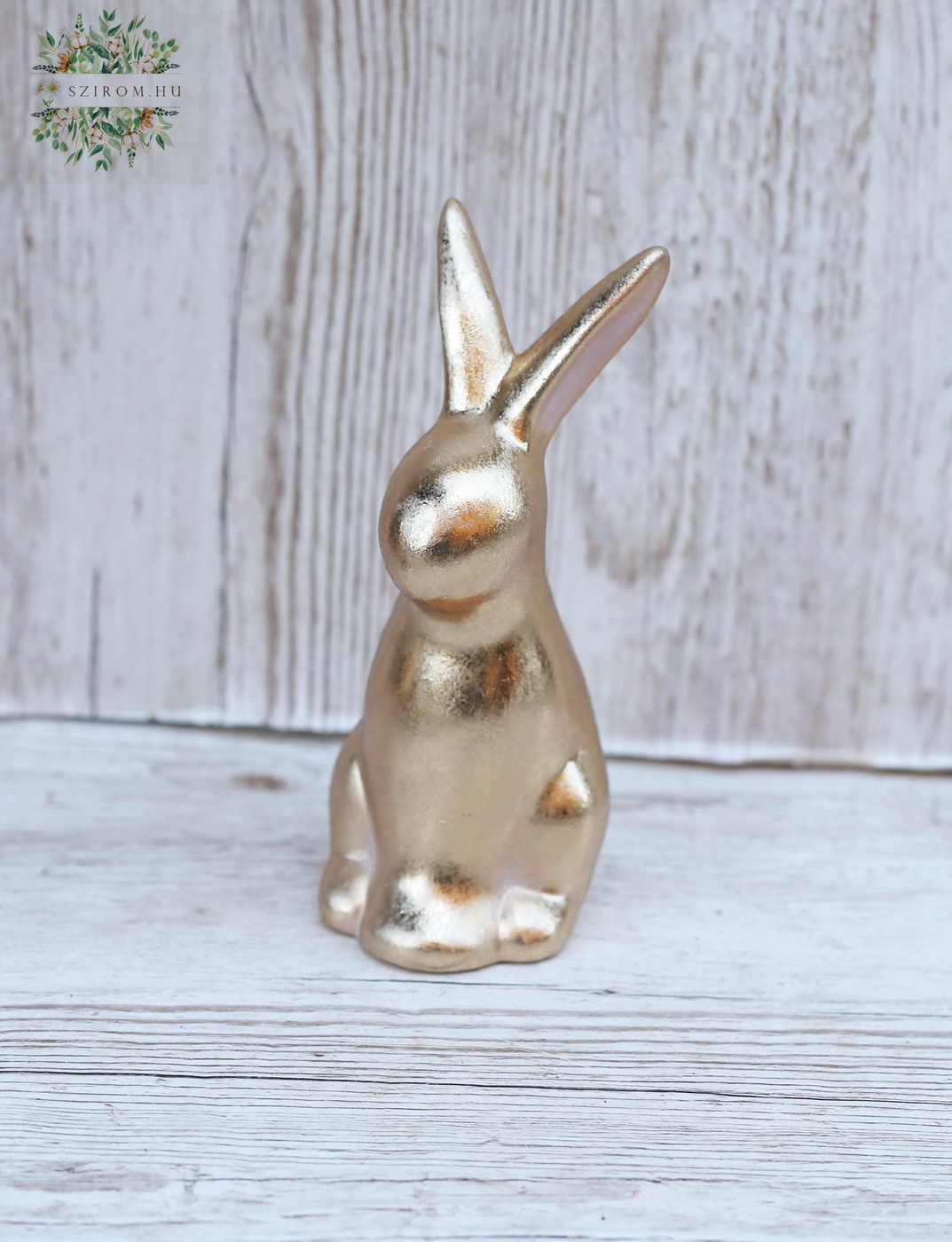 flower delivery Budapest - bronze shiny rabbit (18,5cm)