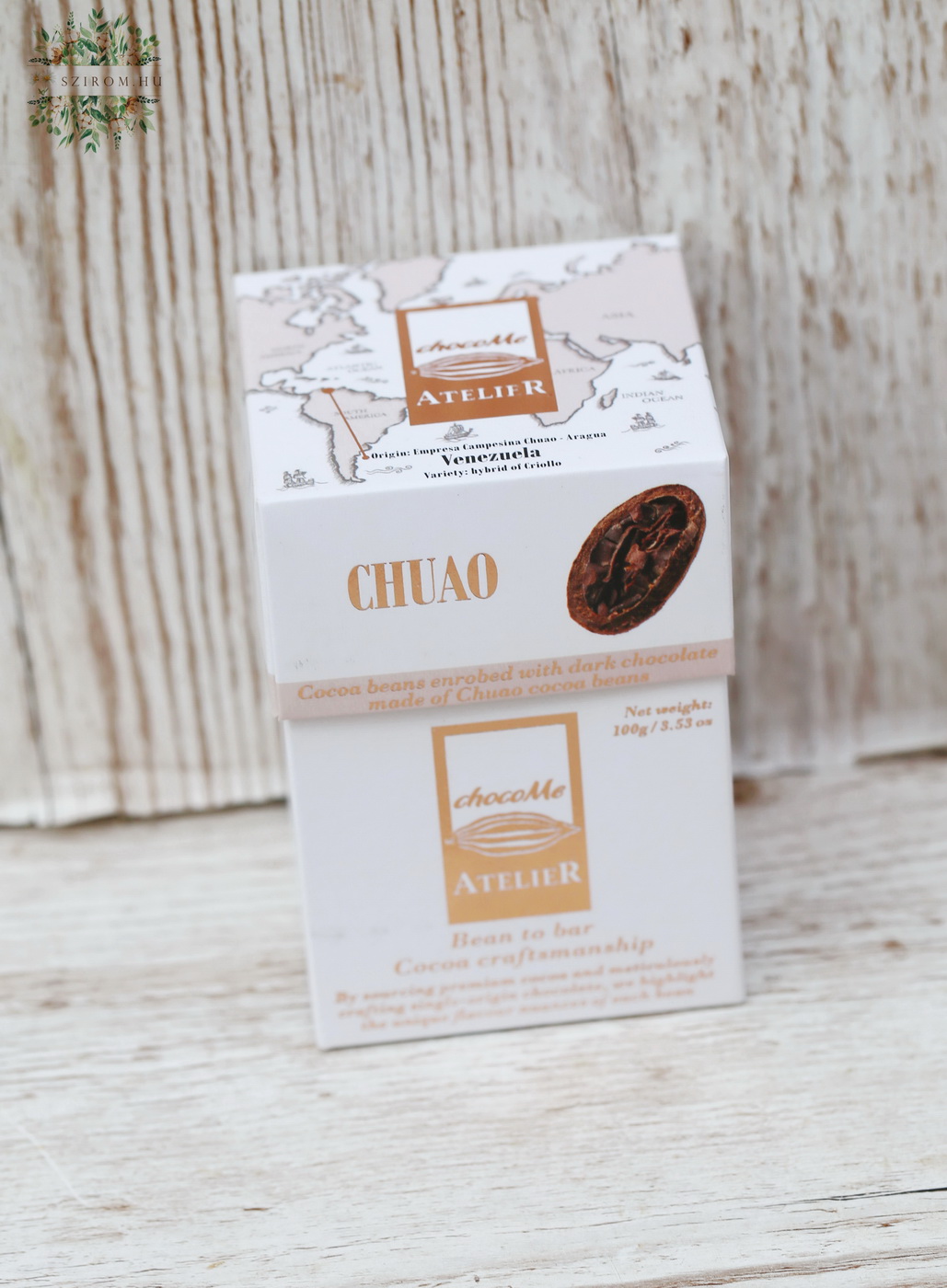 flower delivery Budapest - Atelier Cocoa beans enrobed with dark chocolate