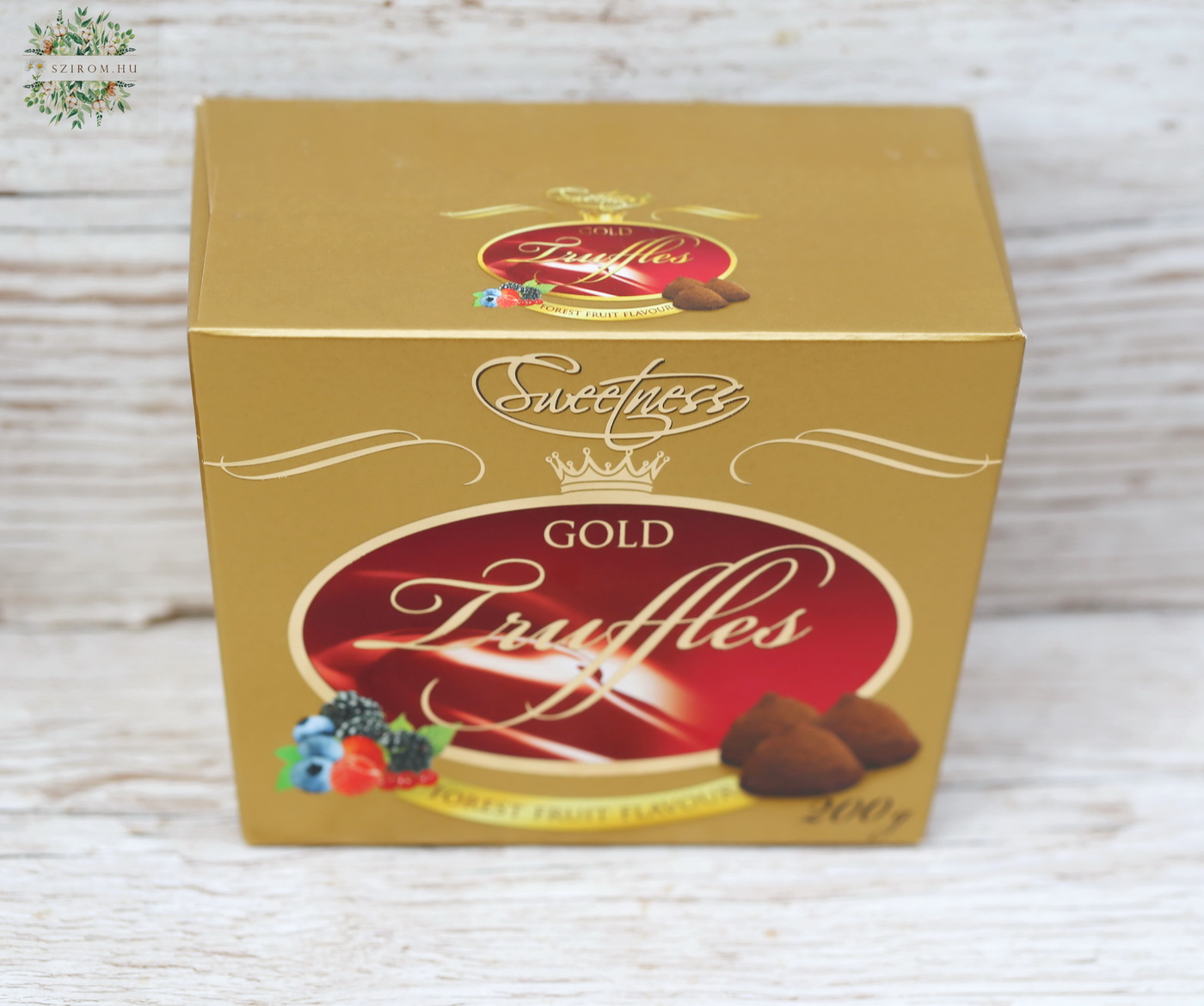 flower delivery Budapest - Sweetnes Gold Truffles 200g forest fruit