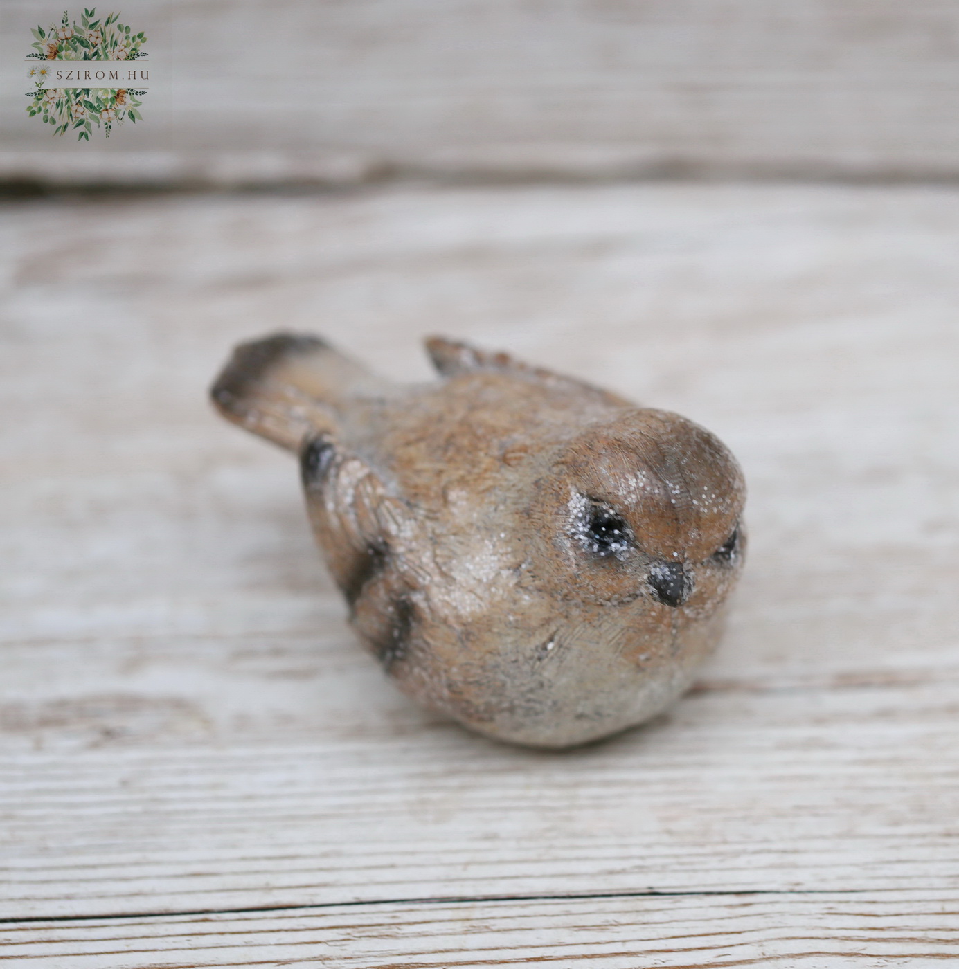 Blumenlieferung nach Budapest - Glitzernder Vogel 10 cm