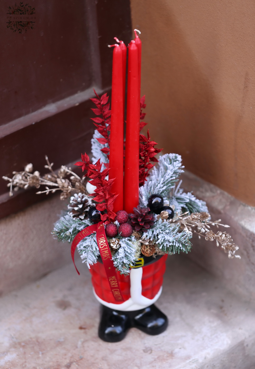 Virágküldés Budapest - Mikulás gyertyatál