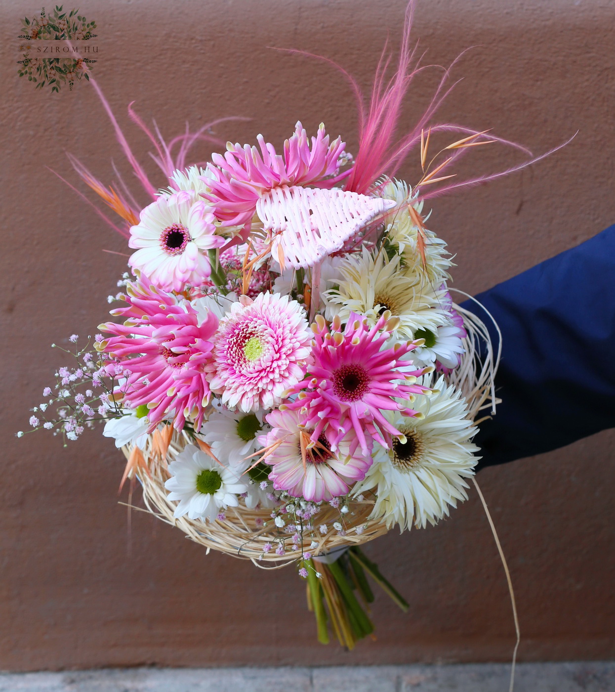 flower delivery Budapest - Bohemian gerbera bouquet with special gerberas