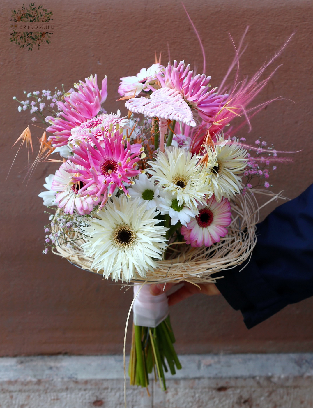 flower delivery Budapest - Bohemian gerbera bouquet with special gerberas
