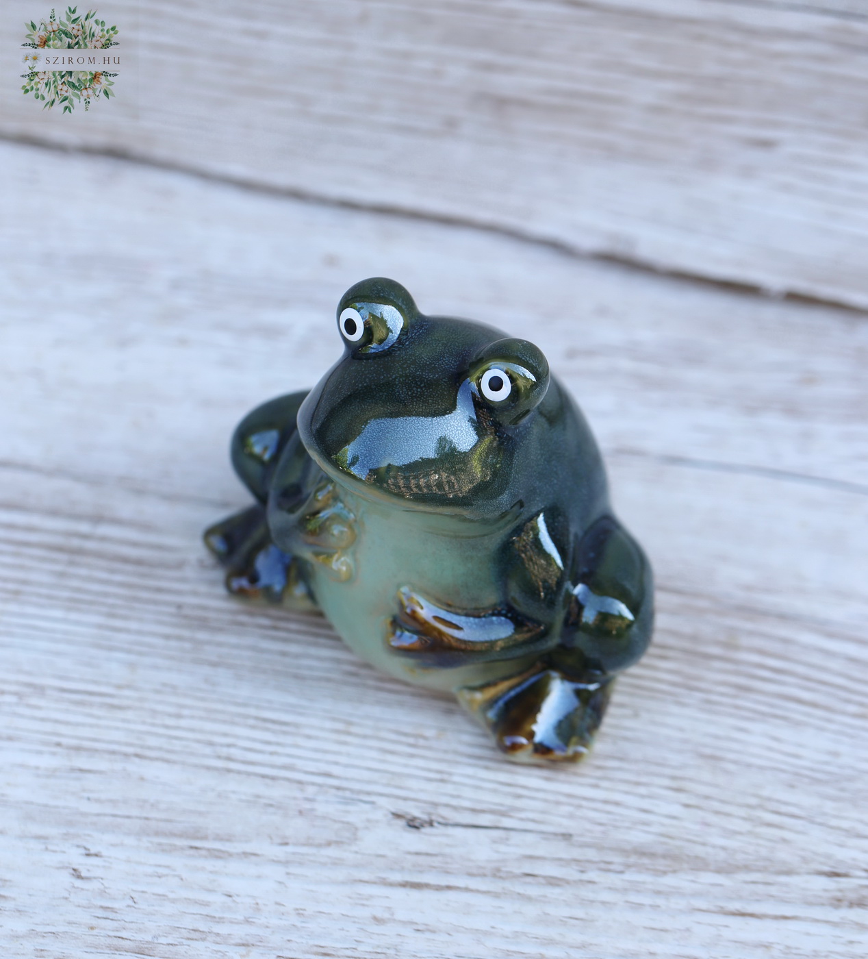 Virágküldés Budapest - Kerámia béka 12cm