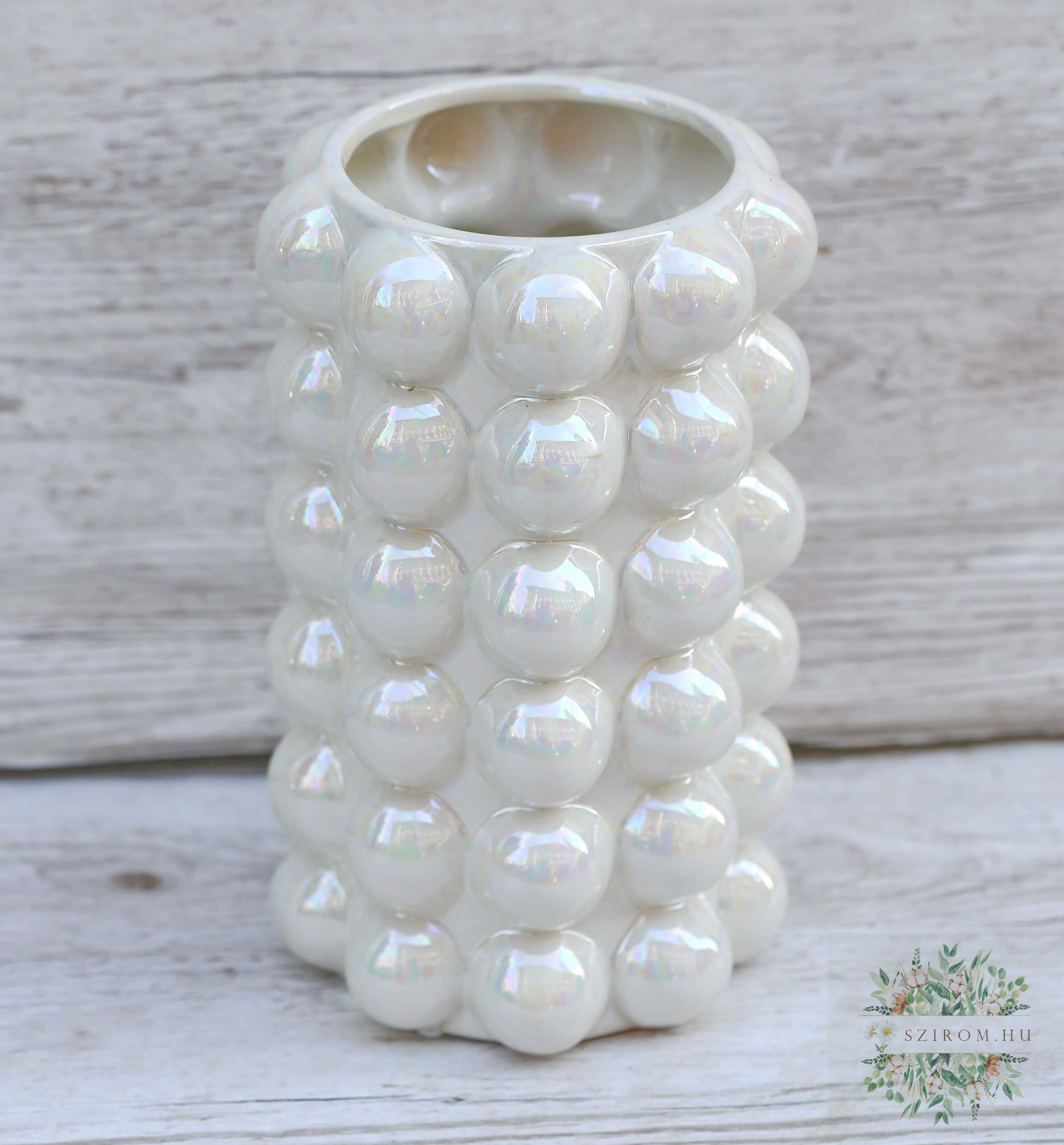 Virágküldés Budapest - kerámia váza (24x14cm)