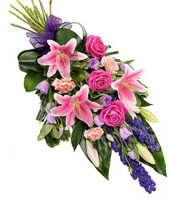 flower delivery Budapest - pink long bouquet  (15 stems)