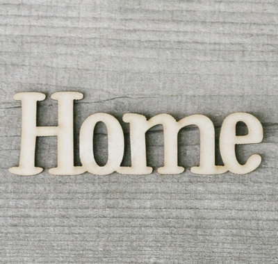 flower delivery Budapest - Home wooden sign (7cm)