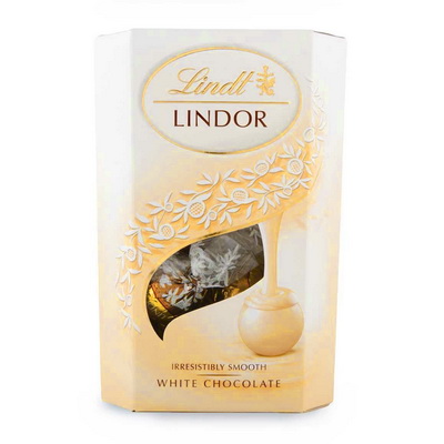 flower delivery Budapest - Lindt Lindor white chocolate (200g)