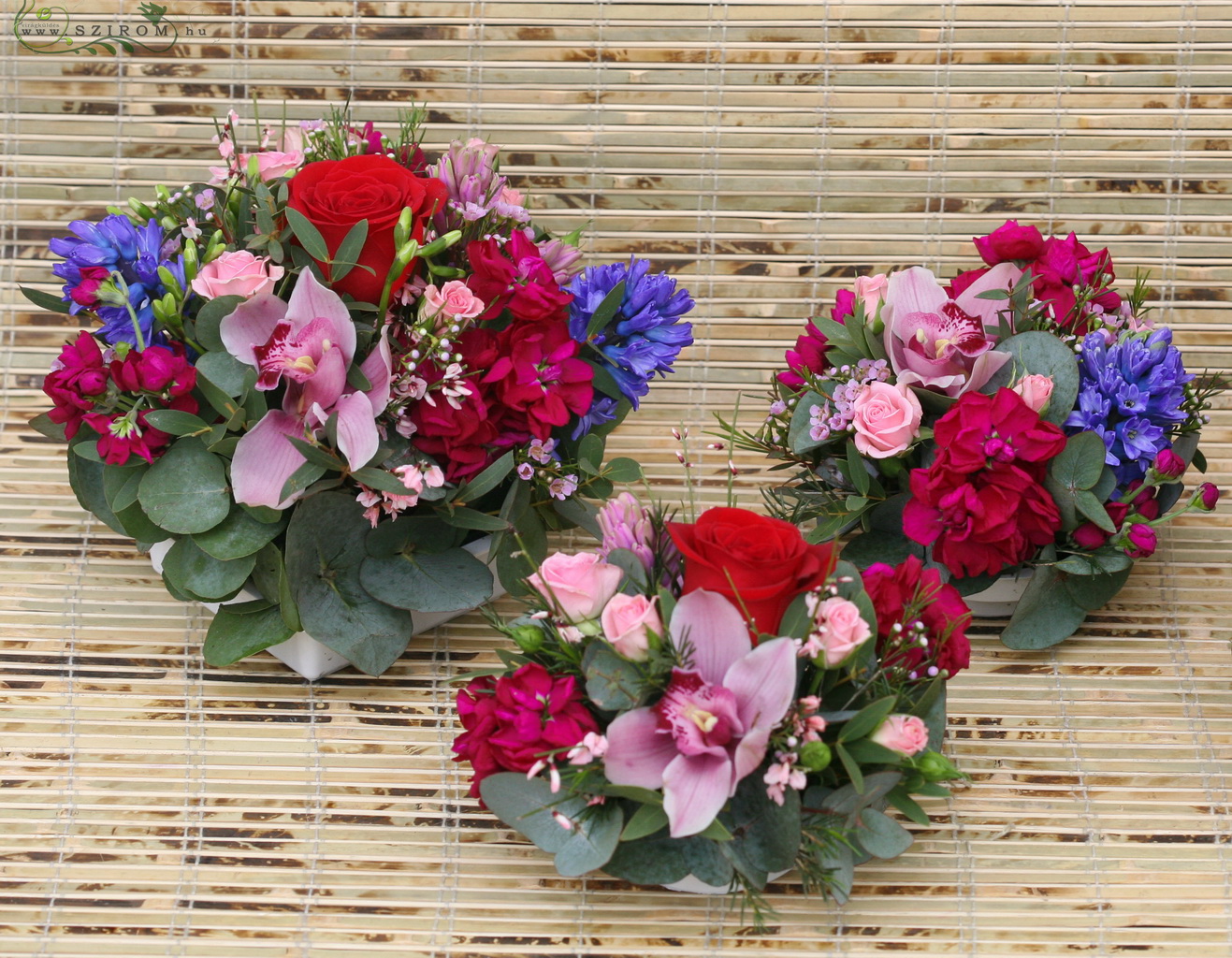 flower delivery Budapest - Centerpiece 1 piece romantic red, Danubius Hotel Budapest, wedding