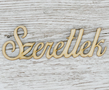 Blumenlieferung nach Budapest - liebe holzschild (15cm)