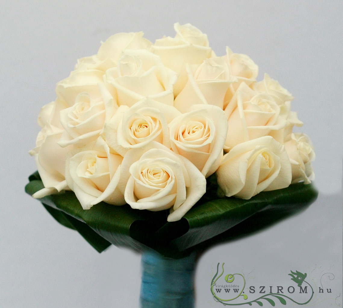 menyasszonyi csokor (rózsa, fehér)